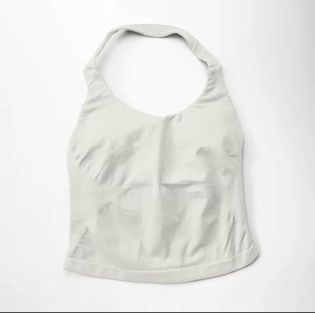 BYB Halter Top - Light Gray
