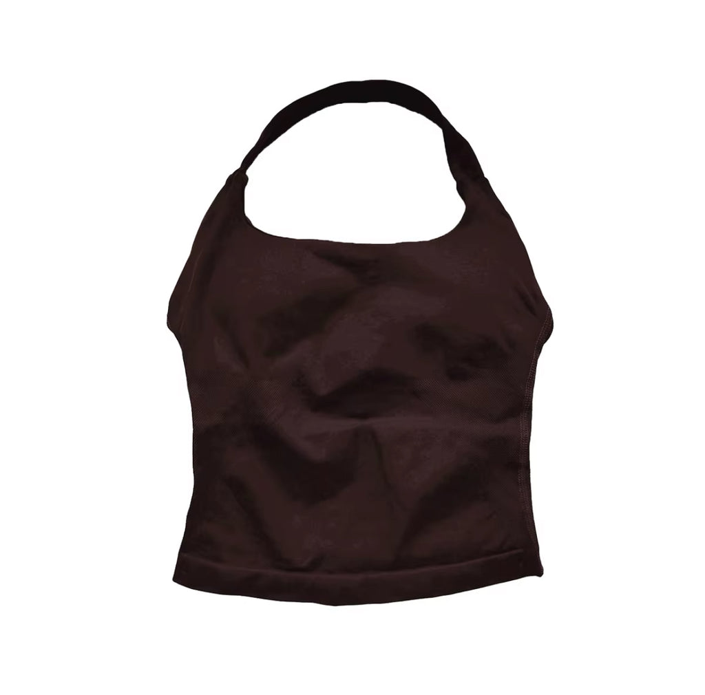 BYB Halter Top - Coffee