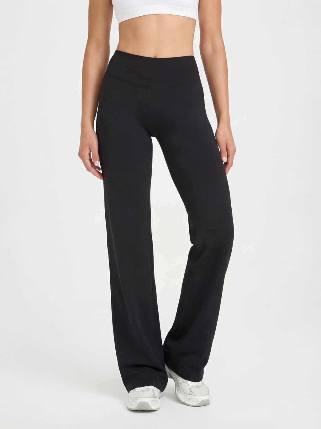 Uttal Straight Wide-Leggings - Black