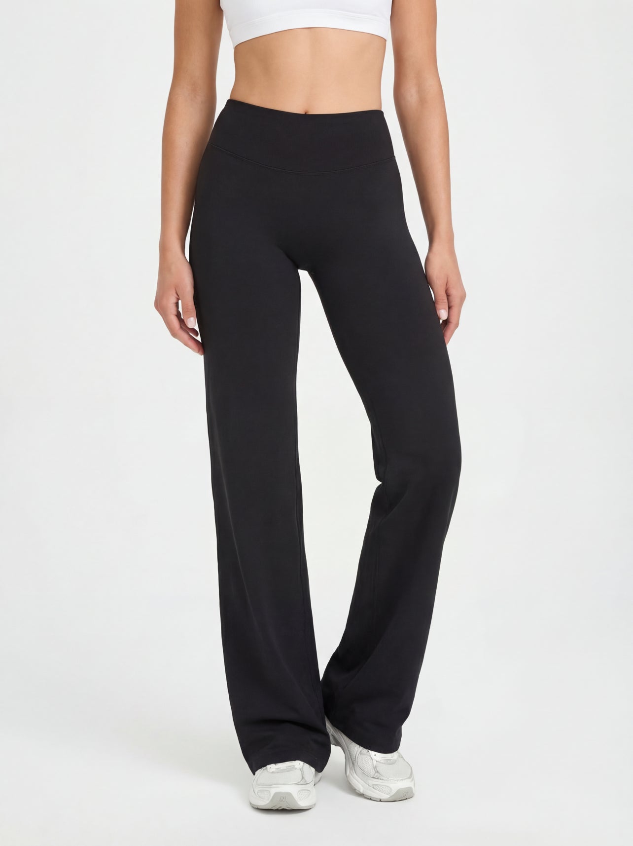 Uttal Straight Wide-Leggings - Black