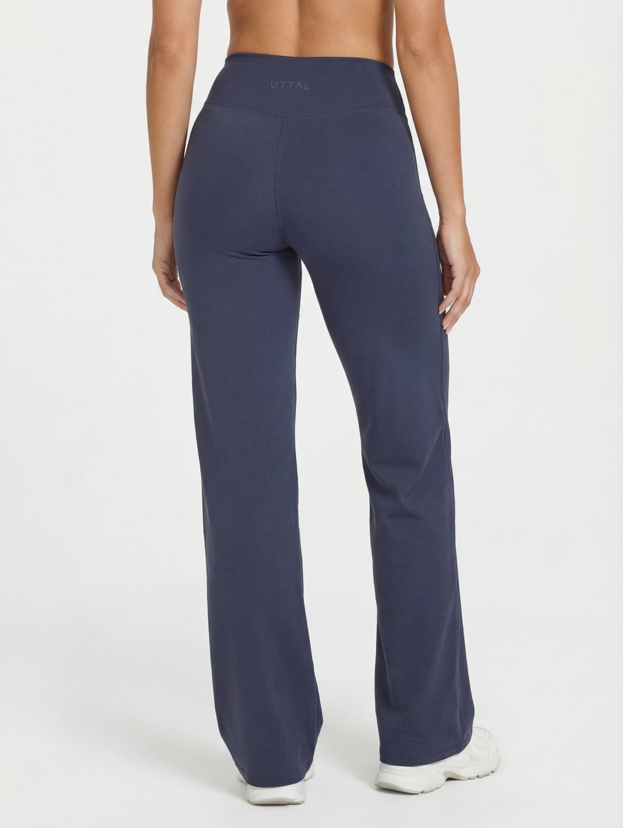 Uttal Straight Wide-Leggings - Navy