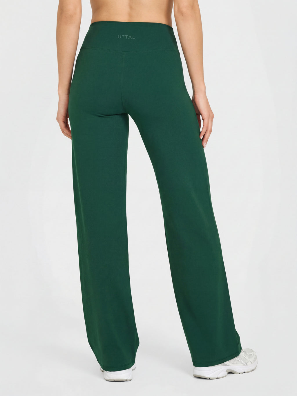 Uttal Straight Wide-Leggings - Green