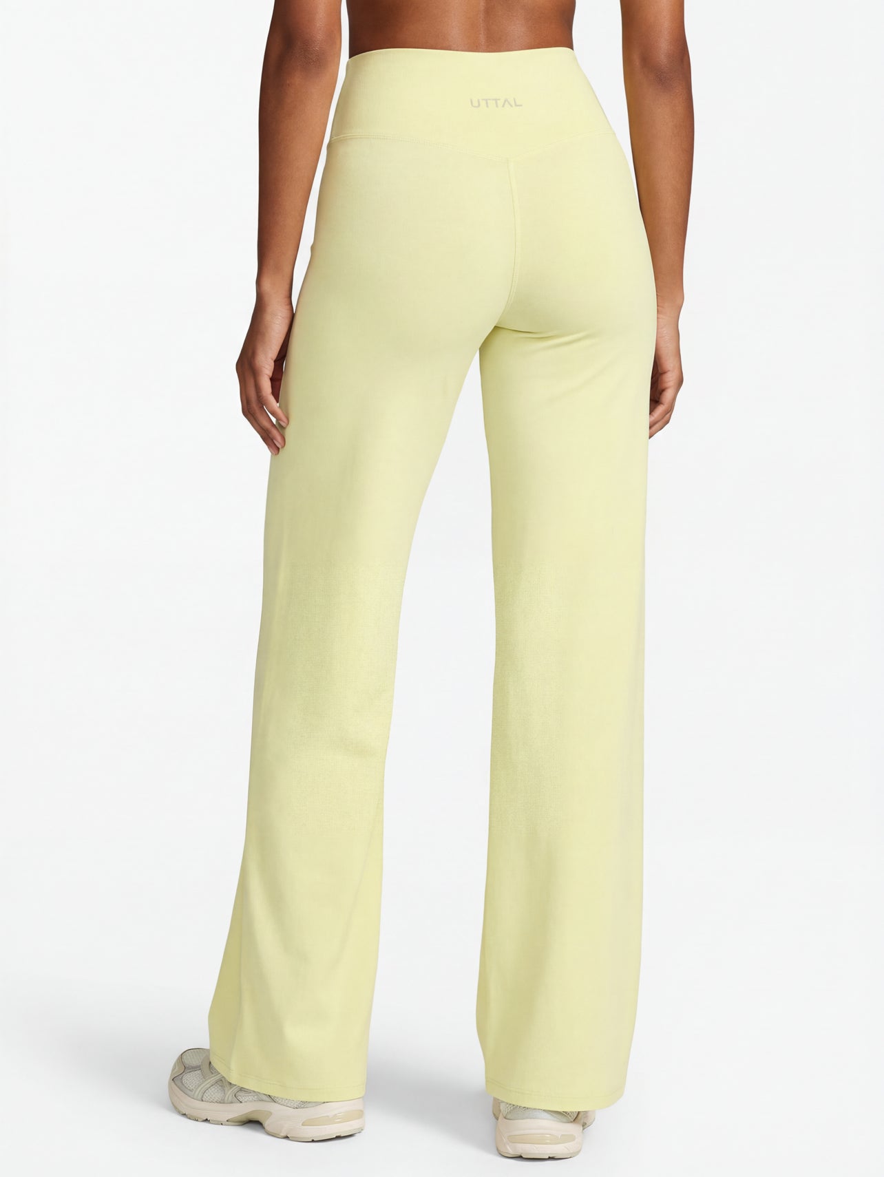 Uttal Straight Wide-Leggings - Yellow