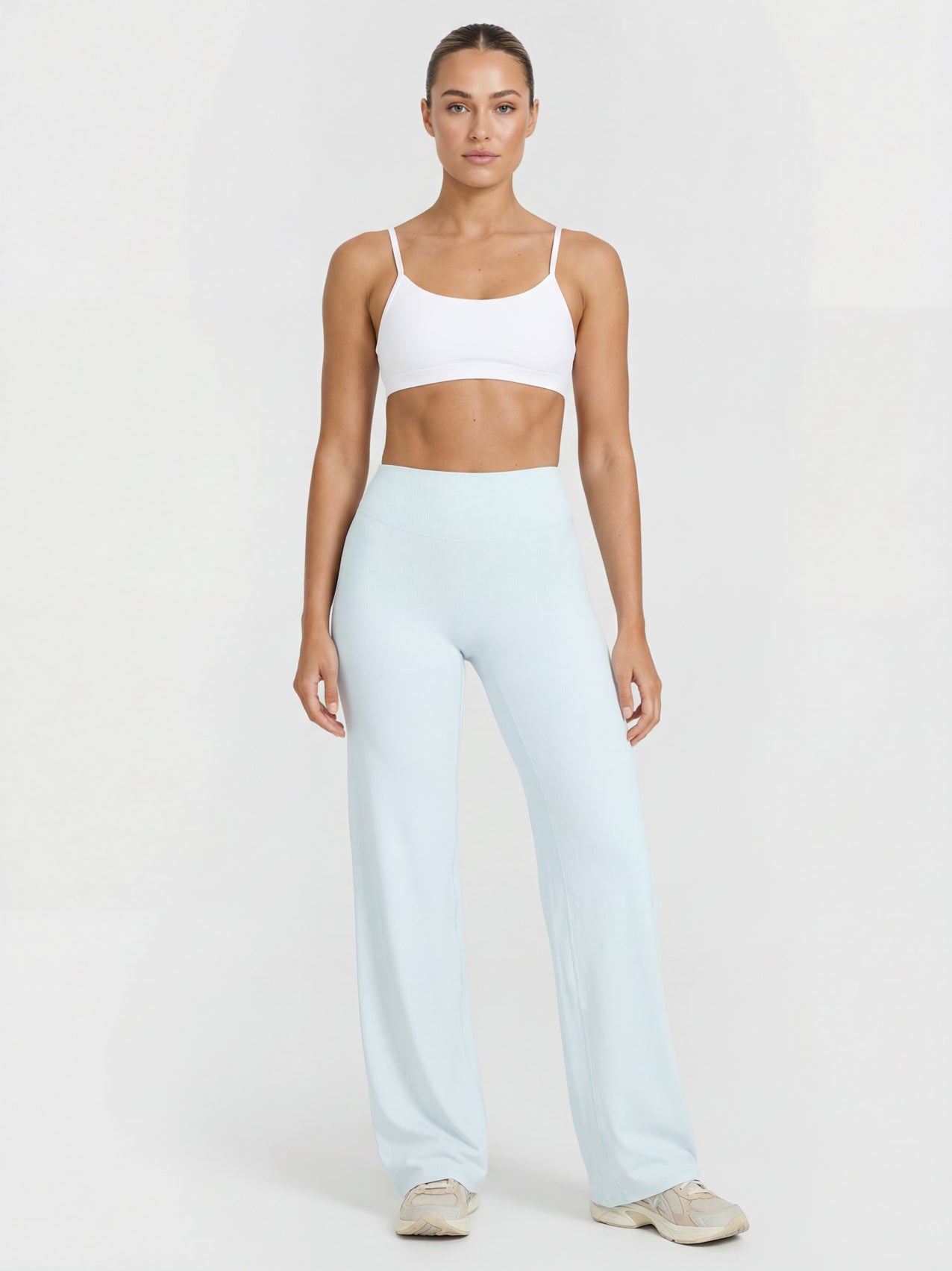 Uttal Straight Wide-Leggings - ICY Blue