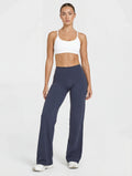 Uttal Straight Wide-Leggings - Navy