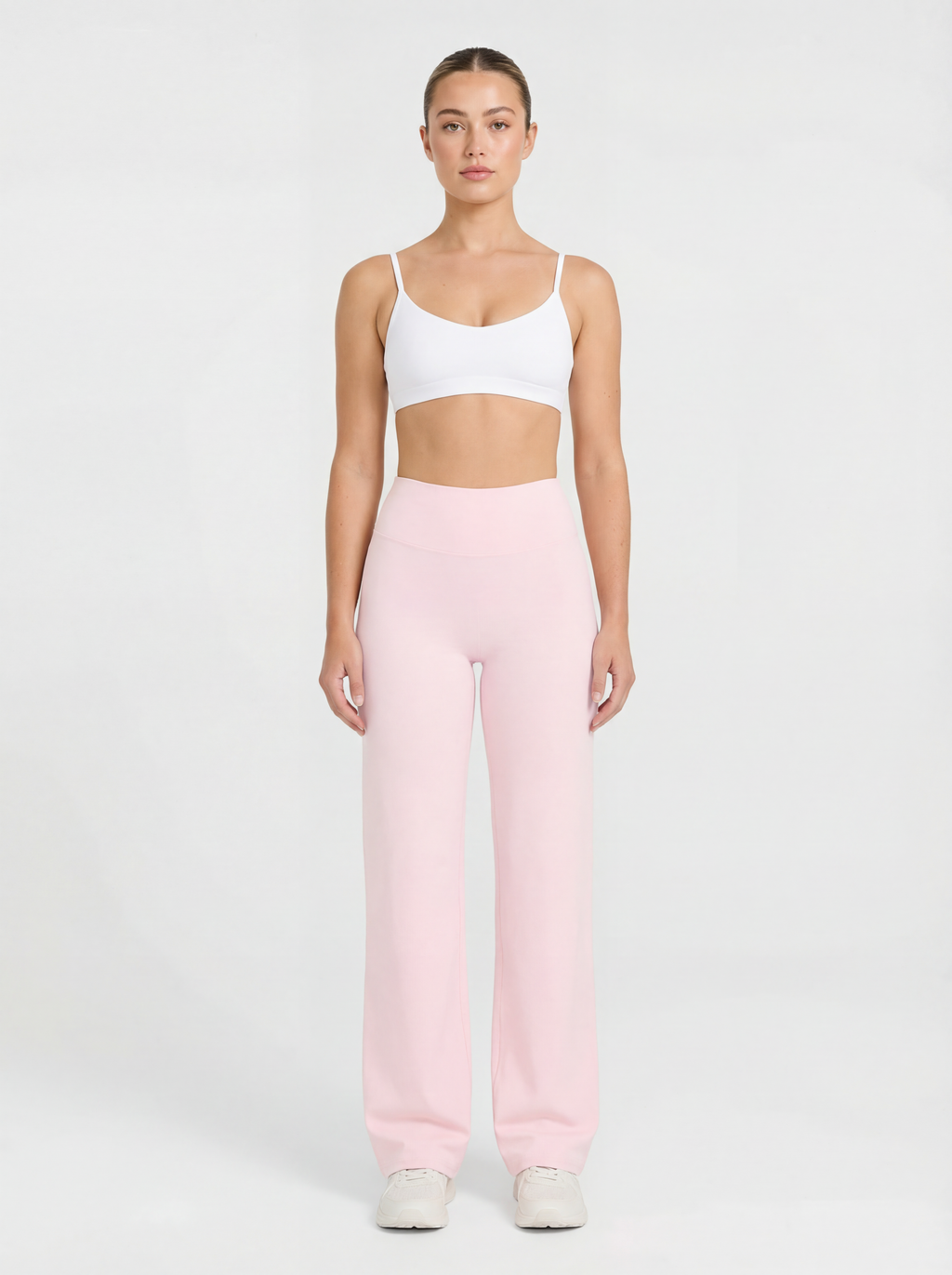 Uttal Straight Wide-Leggings - Pink